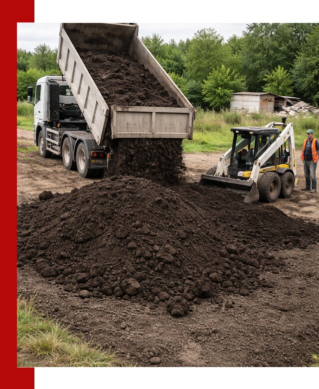 Поставка плодородной земли с доставкой самосвалом в Сосногорске