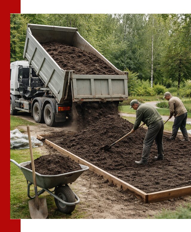 Доставка грунта для озеленения и благоустройства в Сосногорске