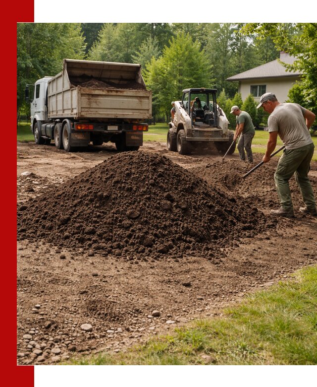 Доставка и укладка грунта для газона в Сосногорске