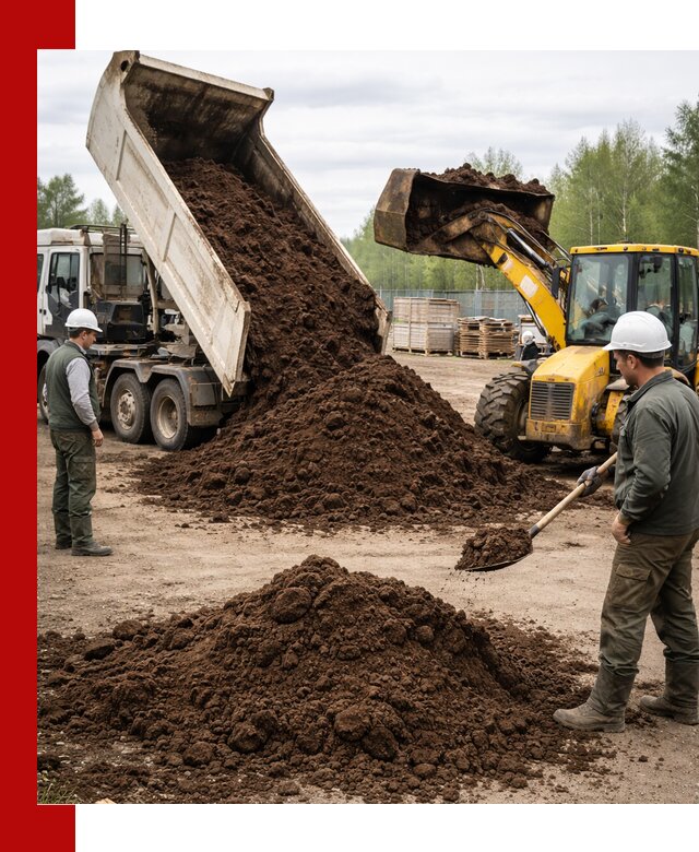 Доставка торфа оптом и в мешках в Сосногорске