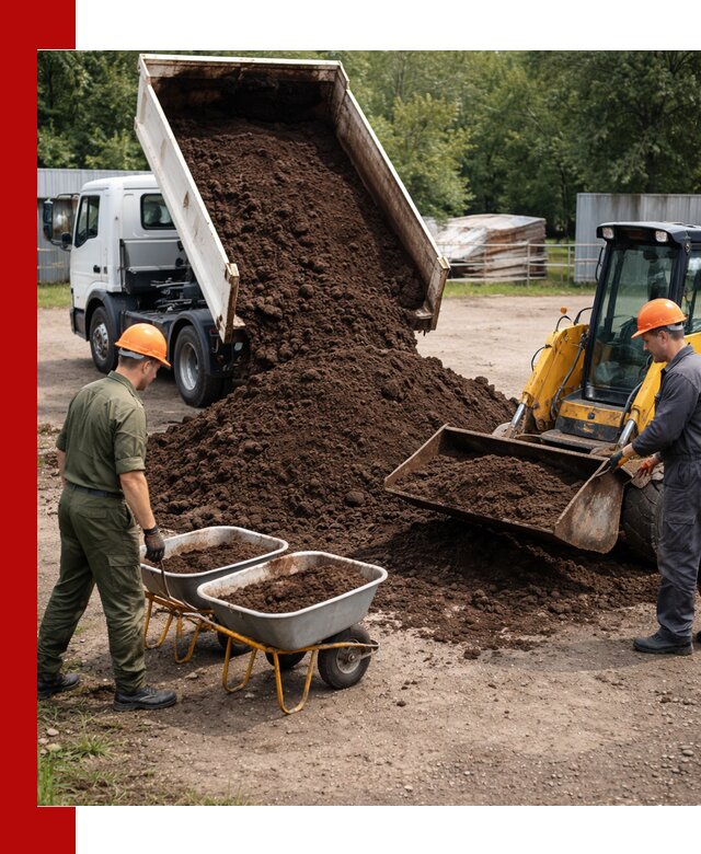 Доставка торфо-земляной смеси в Сосногорске для огорода и ландшафта