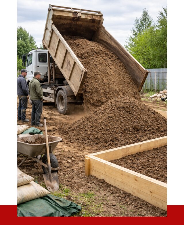 Торфо песчаная смесь в Сосногорске с доставкой от 1908 р. | ПРОНЕРУДСно
