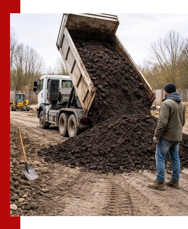 Доставка чернозема навалом в Сосногорске быстро и выгодно