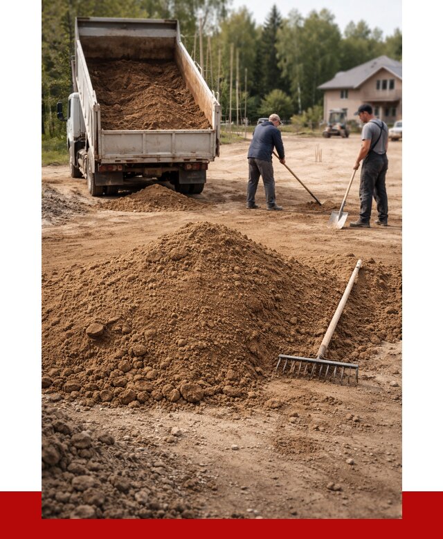Суглинок для планировки в Сосногорске с доставкой от 4333 р. | ПРОНЕРУДСно