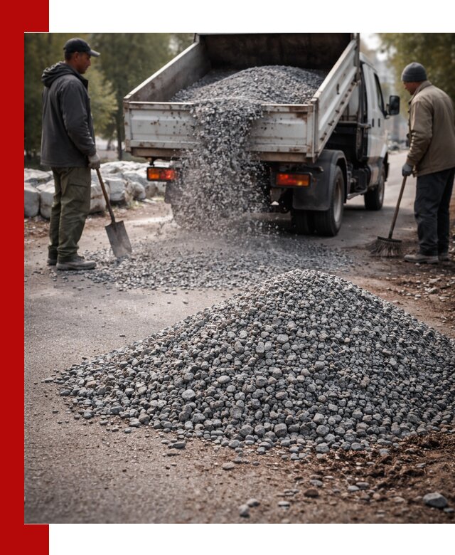 Гранитная крошка для посыпки дорог и тротуаров в Сосногорске