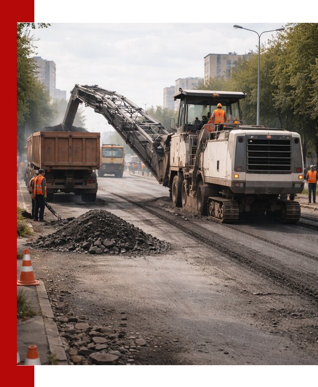 Фрезерованный асфальт в Сосногорске — удаление и вывоз старого покрытия