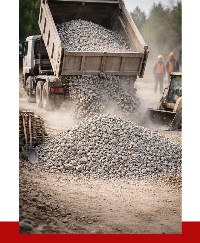 Купить дробленый бетон в Сосногорске от 1754 р./куб | ПРОНЕРУДСно