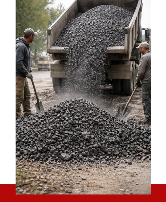 Дробленый асфальт в Сосногорске от 2888 р. с доставкой | ПРОНЕРУДСно