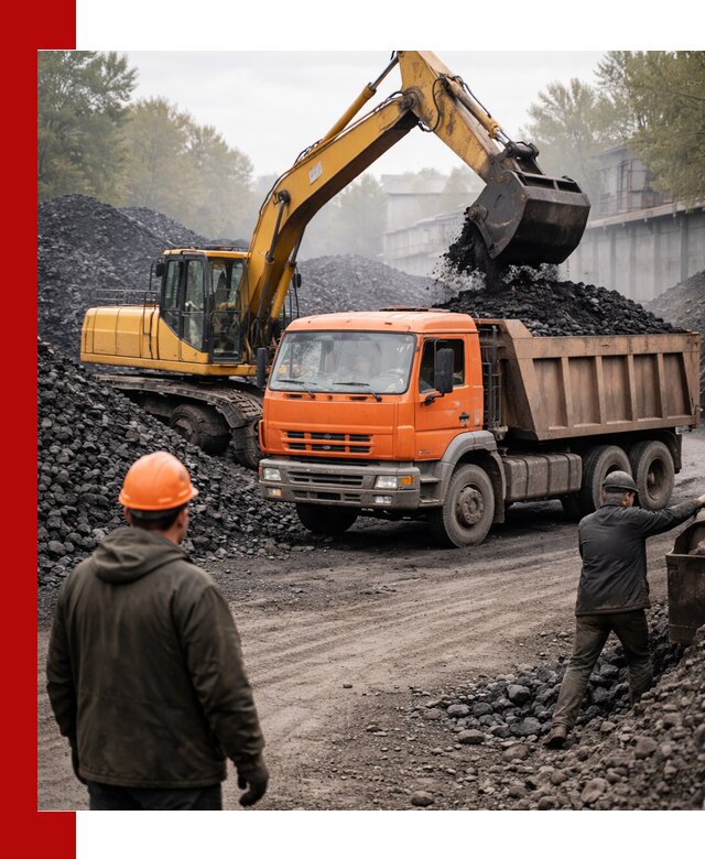 Доставка угля автотранспортом в Сосногорске быстро и выгодно