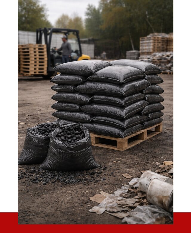 Купить уголь в мешках с доставкой в Сосногорске от 7737 р. | ПРОНЕРУДСно