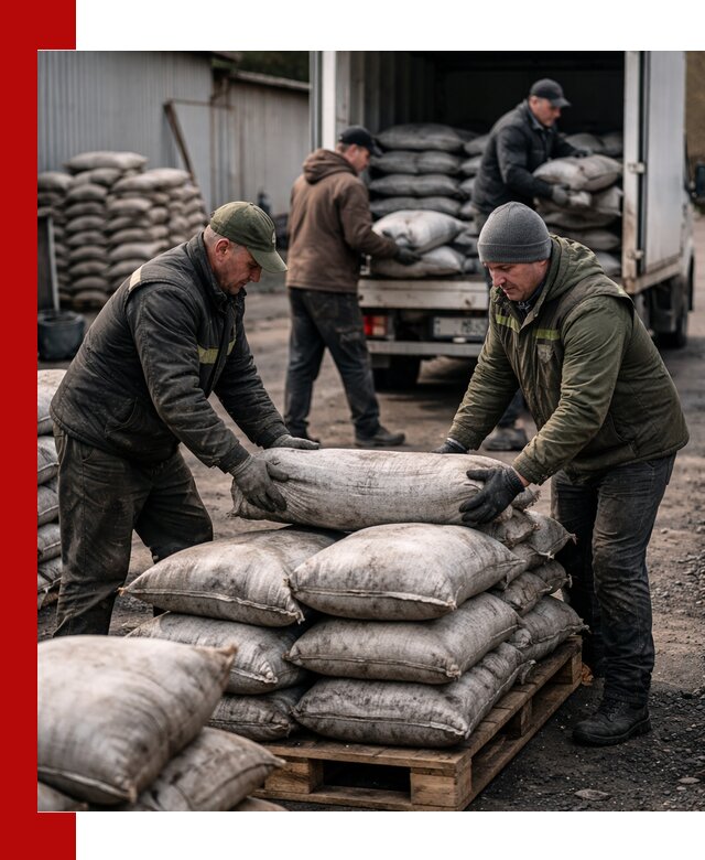 Доставка угля в мешках по выгодным ценам в Сосногорске