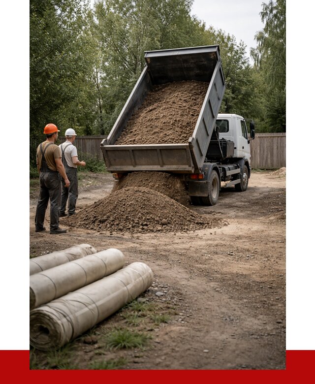 Доставка сыпучих материалов самосвалом в Сосногорск от 4333 р. | ПРОНЕРУДСно