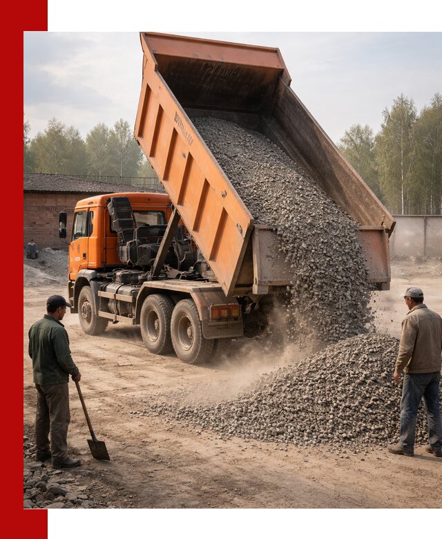 Доставка самосвалом 20 м3 в Сосногорске быстро и надежно