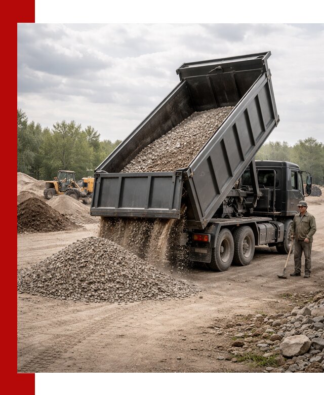 Доставка самосвалом 30 м3 по выгодным ценам в Сосногорске