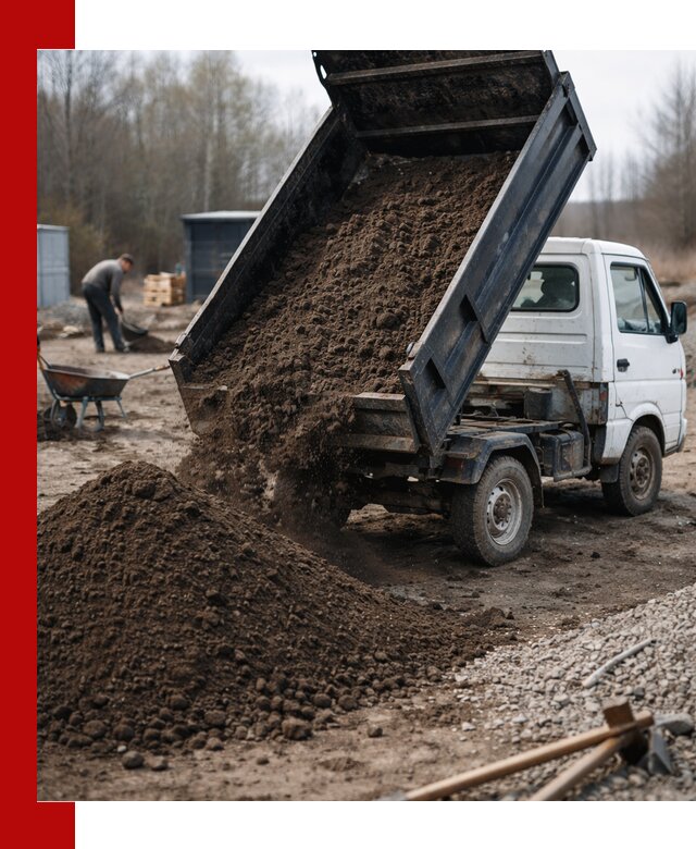 Аренда минисамосвала в Сосногорске для доставки сыпучих материалов