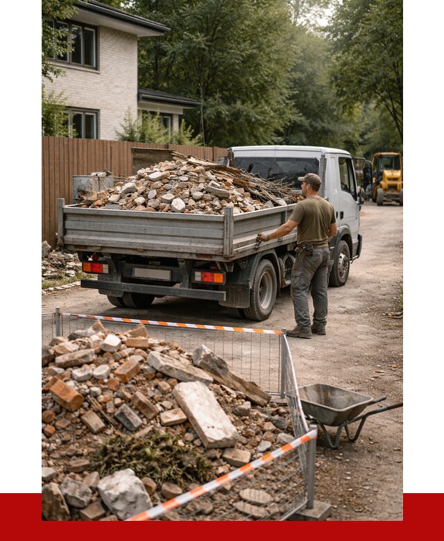 Вывоз строительного мусора с погрузкой в Сосногорске от 7737 р | ПРОНЕРУДСно