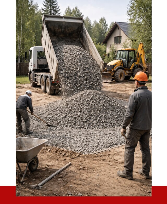 Отсыпка участка щебнем в Сосногорске от 6705 р. ПРОНЕРУДСно