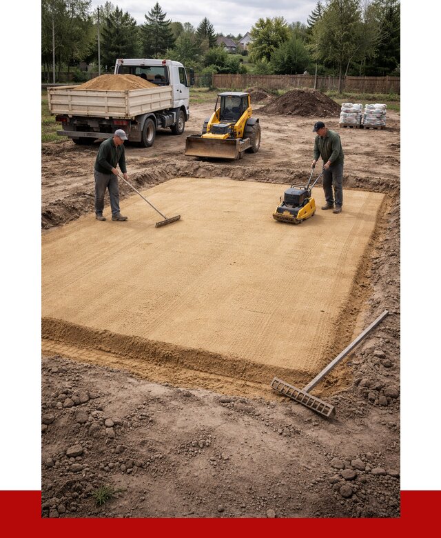 Устройство песчаной подушки в Сосногорске от 4642 р. ПРОНЕРУДСно